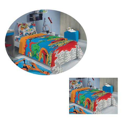 Jogo De Cama Hot Wheels Lepper Microfibra Pe As Solteiro Madeiramadeira