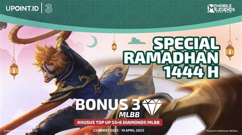 Special Promo Ramadhan Top Up Mobile Legends Pakai Tri Dapat Bonus