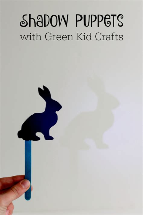 Making Shadow Puppets with Green Kid Crafts | Make and Takes