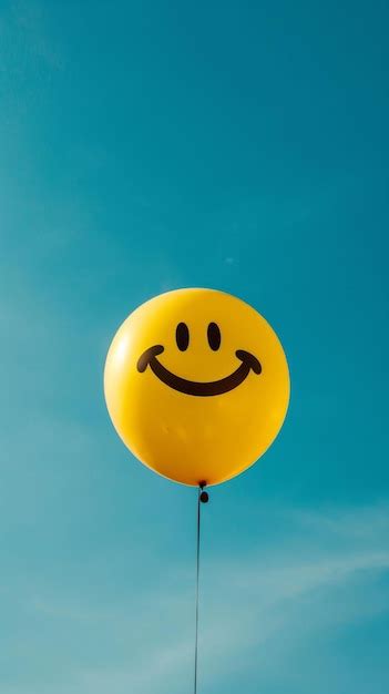 Premium Photo | Smiley Face Yellow Balloon