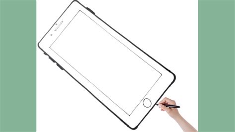 How To Draw Mobile Phone In Easy Way Step By Step Mobile Drawing