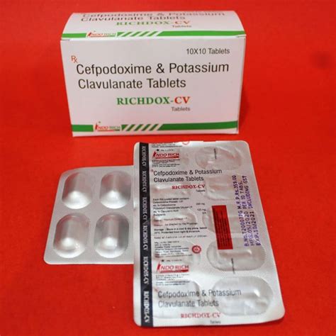 Cefpodoxime And Potassium Clavulanate Tablets At Rs 3590 Box Cefpodoxime Proxetil And Potassium