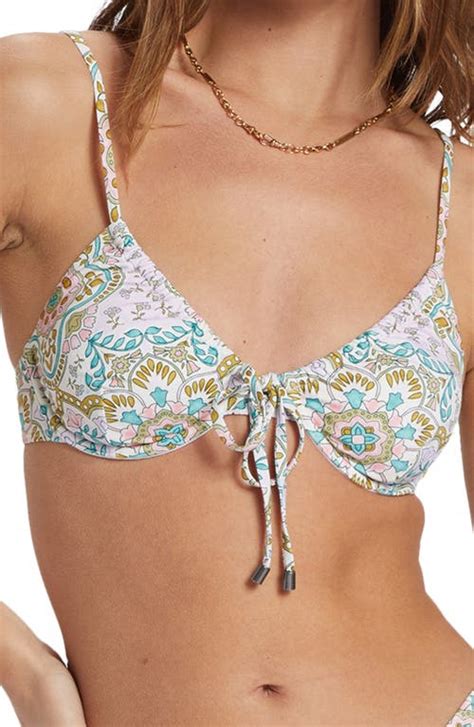 Billabong Summer Side Ella Underwire Bikini Top Salt Crystal