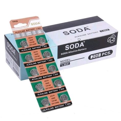 Jual Battery Alkaline Ag Soda V Batre Kancing Bulat Kecil Jam