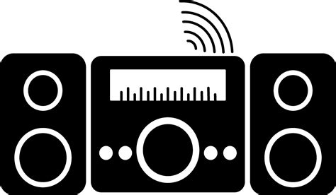 Black And White Audio Sound Speaker 25076292 Vector Art At Vecteezy