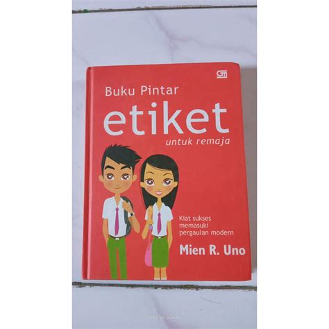 Jual Buku Pintar Etiket Untuk Remaja Mien R Uno Hardcover Shopee