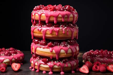 Premium Photo Sensational Donut Cake Displays That Wow Your Guests