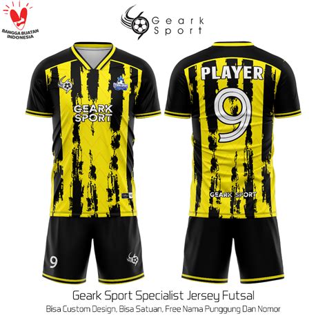 Jual Jersey Baju Futsal Sepak Bola Terbaru Motif Triangle Burst Full