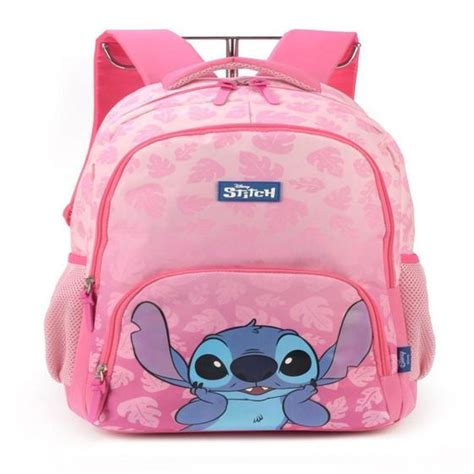 Mochila De Costas Juvenil Stitch Rosa Ref Mj Scrs Luxcel Mochilas