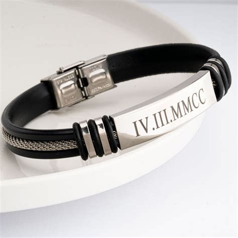 Personalized Bracelet For Men - Engraved Bracelet