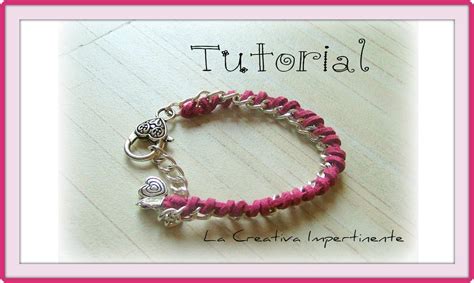 DIY 2 Tutorial Bracciale Catena Ed Alcantara O Qualsiasi Altro