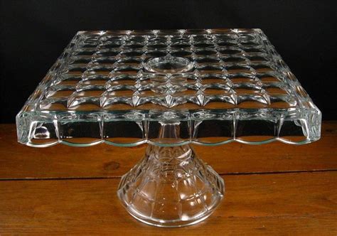 American Fostoria Cake Stand ELEGANT FOSTORIA AMERICAN GLASS