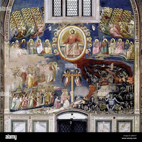 Last judgment scrovegni chapel giotto 1306 Stock Photo - Alamy