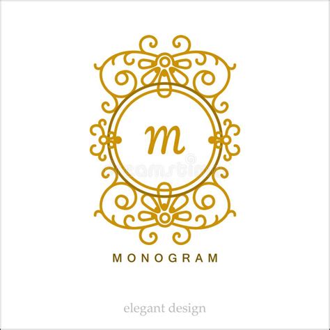 Monograma Elegante Elegante Mono L Nea Logotipo Del Dise O Del Arte