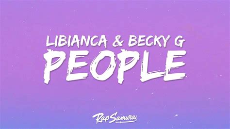 Libianca People Lyrics Ft Becky G Youtube