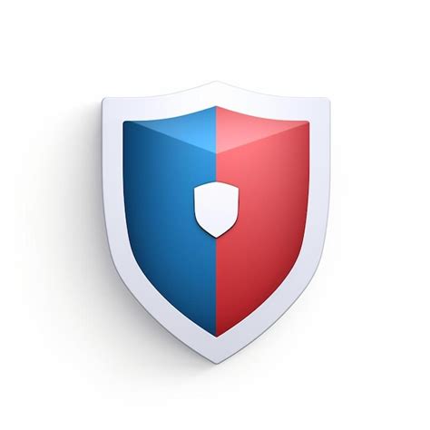 Premium AI Image A Shield With A Blue And Red Shield On It