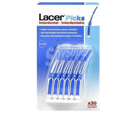 Lacer Cepillos Interdentales Triangulares Suaves Y Flexibles Picks 30 Uds