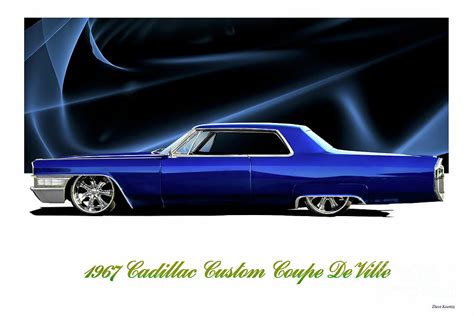 1967 Cadillac Custom Coupe DeVille 'Profile' Photograph by Dave Koontz - Pixels