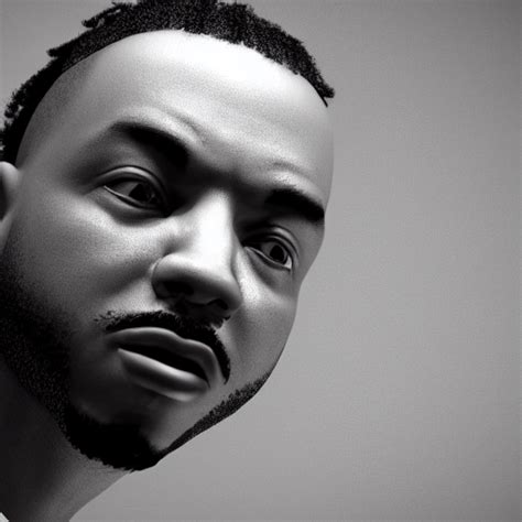 KREA AI 3 D Model Of Kendrick Lamar Rendered In Unreal En