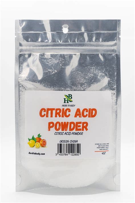 Citric Acid Powder 4oz - Herb To Body