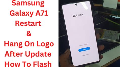 Samsung Galaxy A71 Restart Hang On Logo After Update Fix Samsung