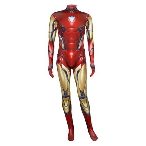 Avengers Endgame Cosplay Iron Man Cosplay Costume Jumpsuit Bodysuit