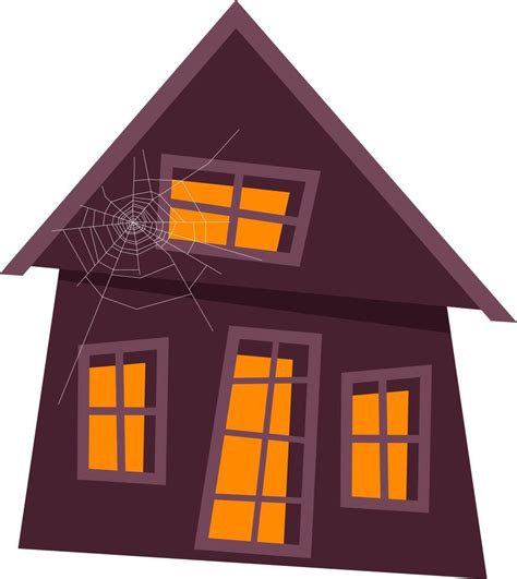 Halloween house with cobwebs. 10074468 Vector Art at Vecteezy