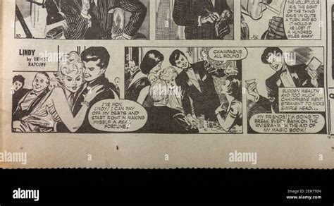 The 'Lindy' comic strip by Ernest Ratcliff in the Evening News ...