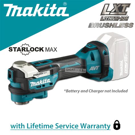 Makita DTM52Z Cordless Brushless Multi Tool Starlock Max 18V LXT Li Ion