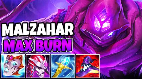 FULL AP MAX BURN MALZAHAR DESTROYS THE ENEMY TEAM INSANE BURN DAMAGE