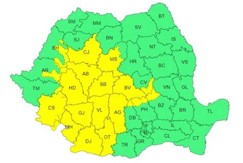 Avertizare Meteo Anm De Vreme Rea N Rom Nia De Jude E Sunt