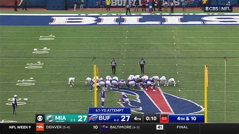 Can T Miss Play 61 Yard Field Goal For The Lead Tyler Bass Has Ice In His Veins Bills Vs