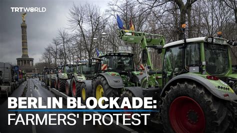 Thousands Of Tractors Block Berlin As Farmers Protest Youtube