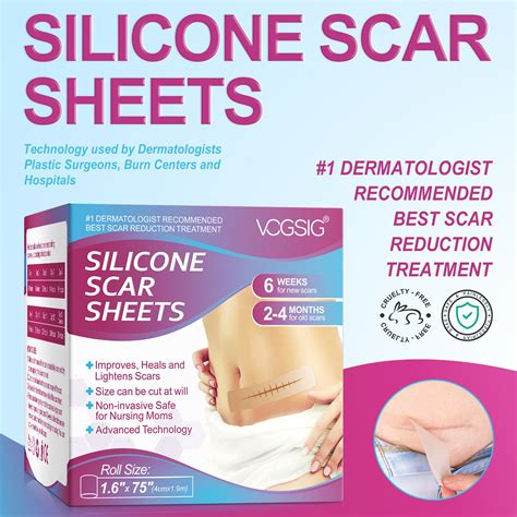 Scar Removal Silicone Tape For Hypertrophic Scars And Keloids 16 X 60