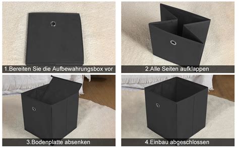 Er Set Aufbewahrungsbox Faltbox Aufbewahrungsbox Stoff Faltbare