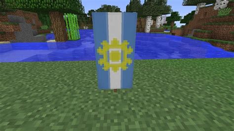 How To Make The National Flag Of Argentina Arg Minecraft Youtube