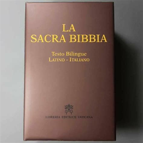 La Sacra Bibbia Testo Bilingue Italiano Latino Vaticanum