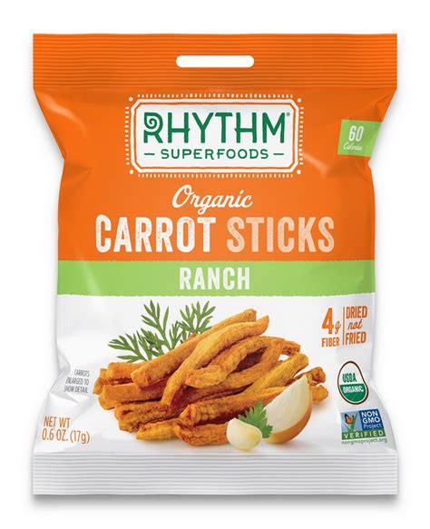 Price Case Rhythm Superfoods 713 0 6 Oz Organic Ranch Carrot Sticks