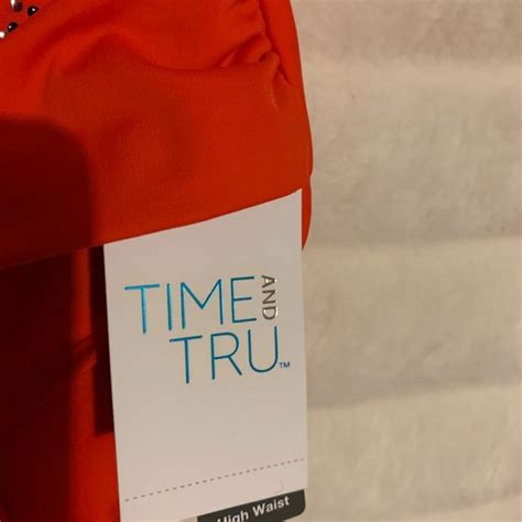 Time And Tru Swim Nwt Time And Tru Red Beaded High Rise Bikini Swimsuit M Poshmark