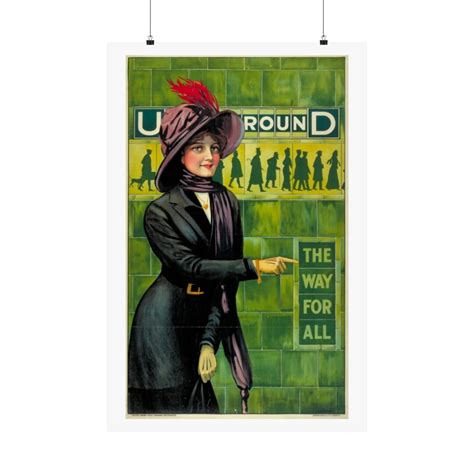 Vintage London Tube Poster: Underground the Way for All - Etsy