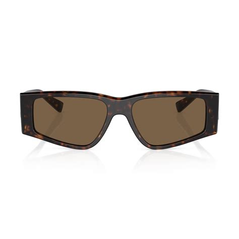 Buy Rectangular Dark Brown And Havana Sunglasses Online In United Arab Emirates Boutiqaat