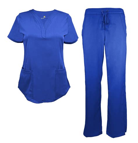 2 Pocket V Neck Stretch Scrub Sets Wholesale Scrub Sets