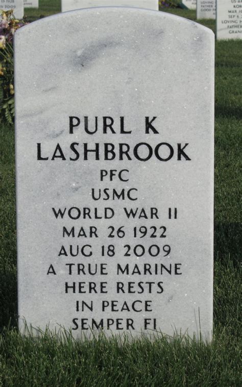 Purl Kenneth Lashbrook 1922 2009 Find A Grave Memorial