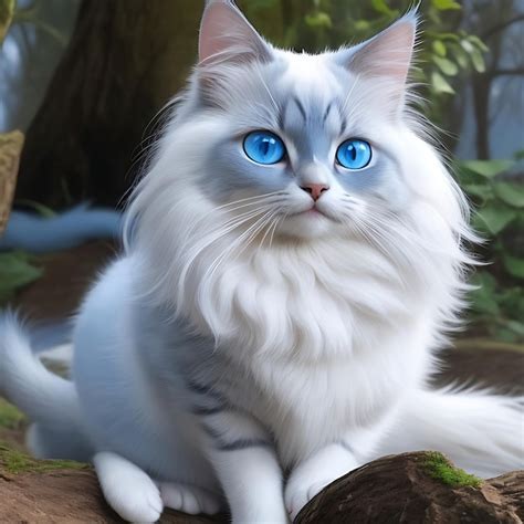 Premium AI Image | The most beautiful cat in the world Light blue eyes ...