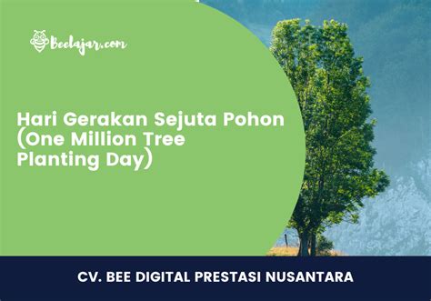 Hari Gerakan Sejuta Pohon One Million Tree Planting Day