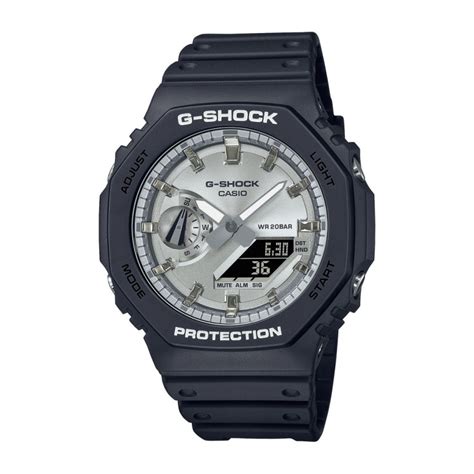 Montre G Shock Homme Bracelet En Résine Noir Ga 2100sb 1aer Aelys