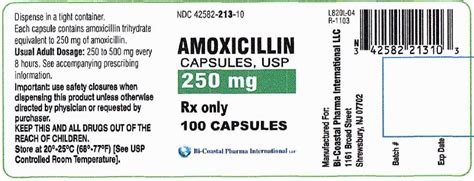 Amoxicillin Capsules Usp 250 Mg And 500 Mg