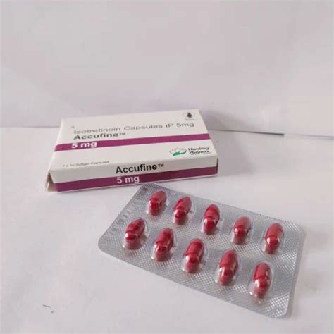 Finished Product Isotretinoin Accufine 5 Mg For Treatment Of Acne