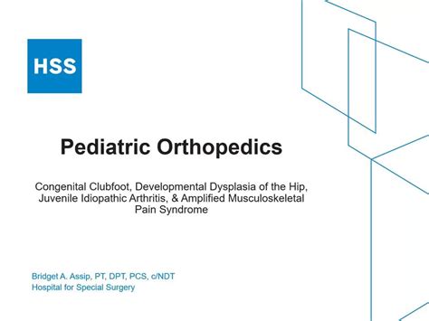 Pediatric Orthopedics Ba