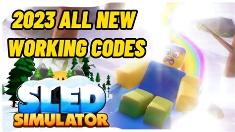 2023 All New Working Codes In Sled Simulator Roblox Robloxcodes